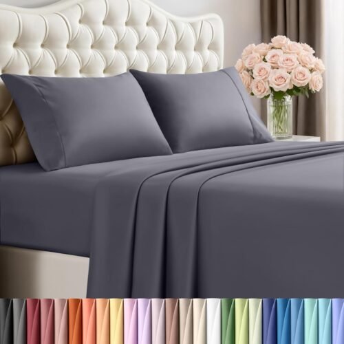 Bedding Sets ?C Four-Piece Set, Soft and Breathable Microfiber, Includes 1 Fitted Sheet, 1 Sheet, and 2 Pillowcases